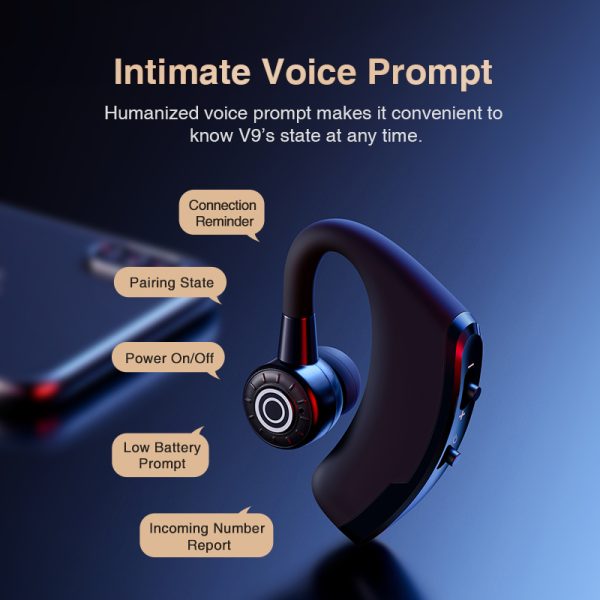 Bluetooth Earphone Wireless Headphone Handsfree Headset Earbud With HD Microphone For Phone iPhone Samsung xiaomi - Image 2