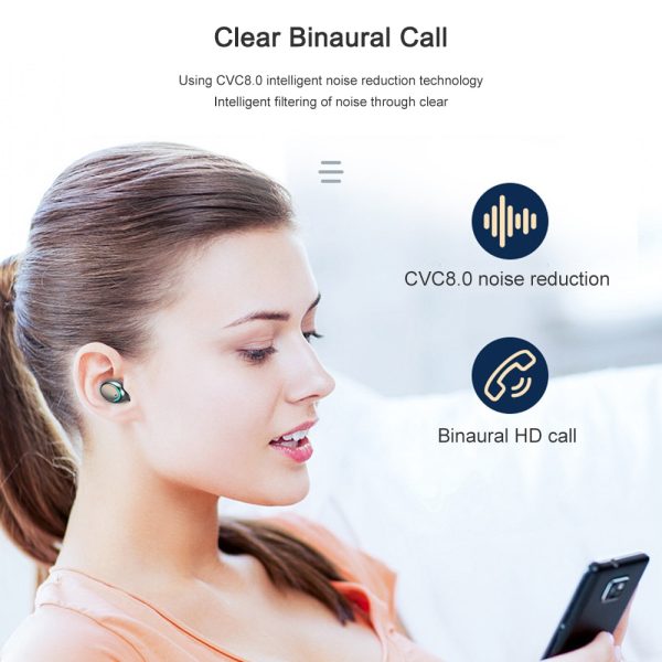 F9-5 TWS Wireless Bluetooth Earphone 5.0 Touch Earphones 9D Stereo Sport Music Waterproof LED Display Airbuds Headset With Mic - Image 5