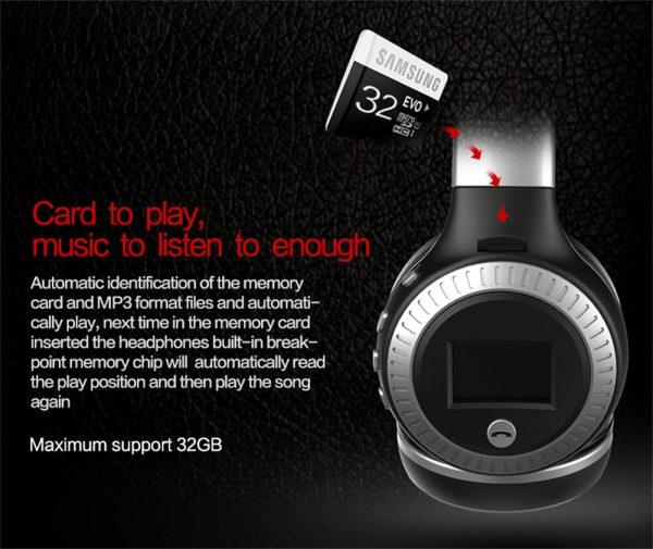 ZEALOT B19 Wireless Headphones with fm Radio Bluetooth Headset Stereo Earphone with Microphone - Image 4
